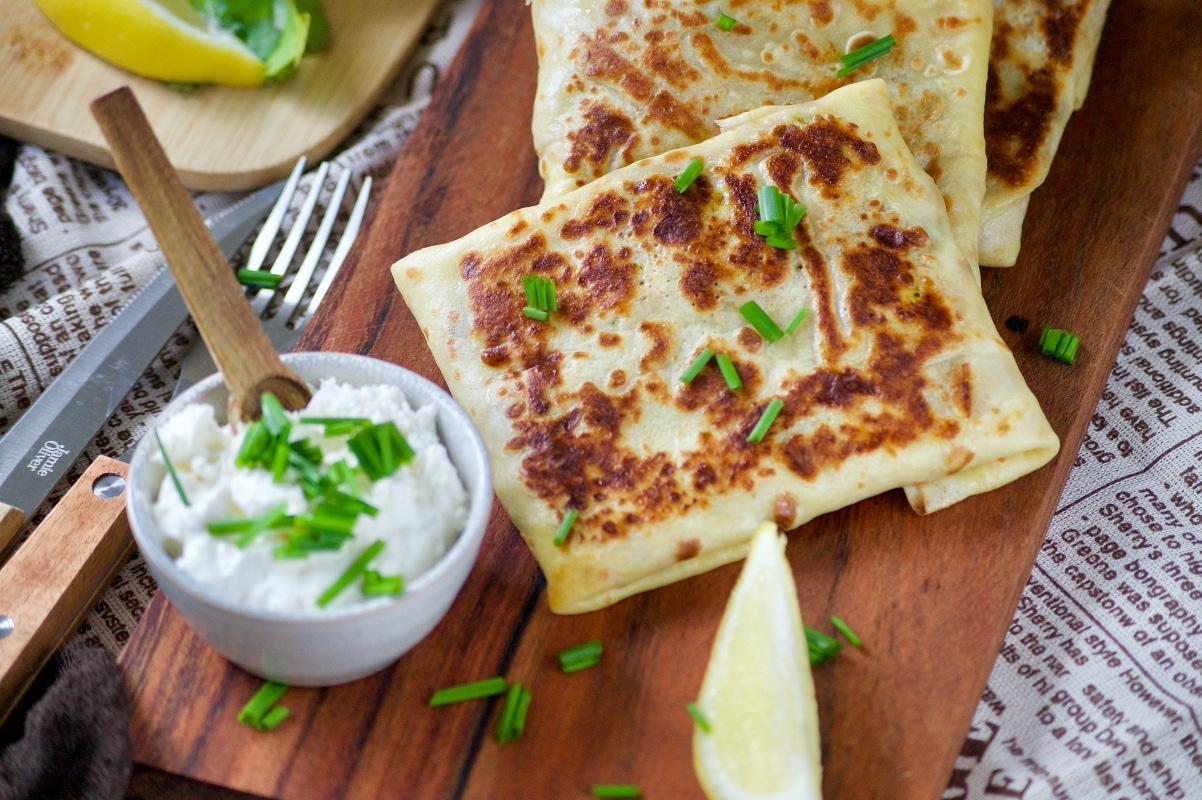 Crêpes farcies au poulet tandoori