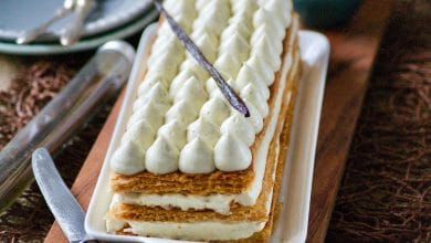 Le Mille-feuille maison à la crème diplomate