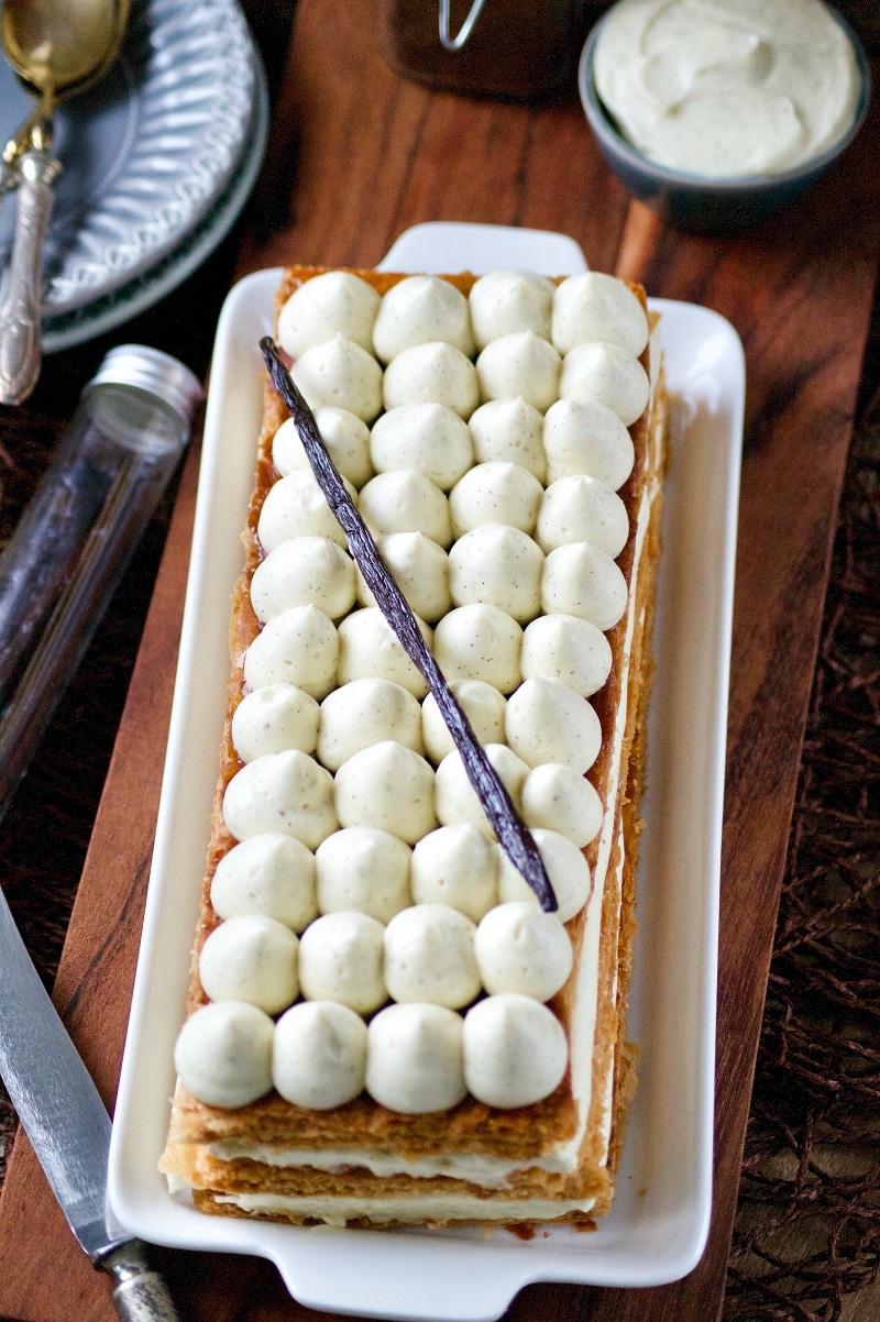 Le Mille-feuille maison à la crème diplomate