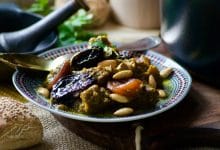 Tajine de veau aux pruneaux, abricots et raisins secs