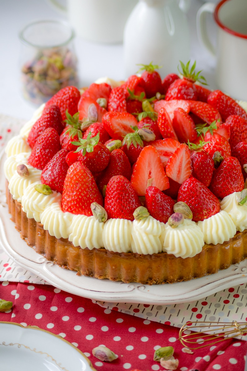 Tarte aux fraises à la crème d'amandes