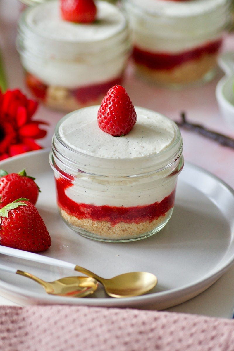 Tiramisu aux fraises (recette sans oeufs)