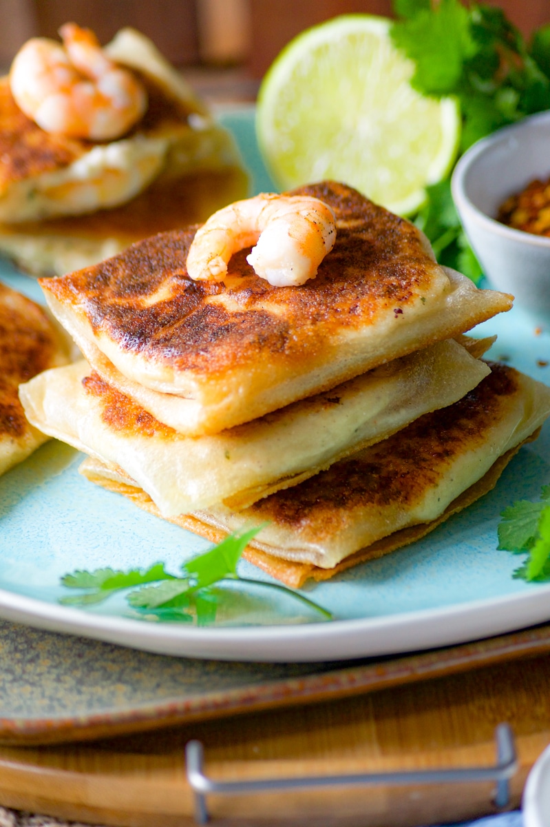 Recette brick aux crevettes à la béchamel 