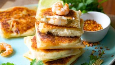 Recette brick aux crevettes à la béchamel