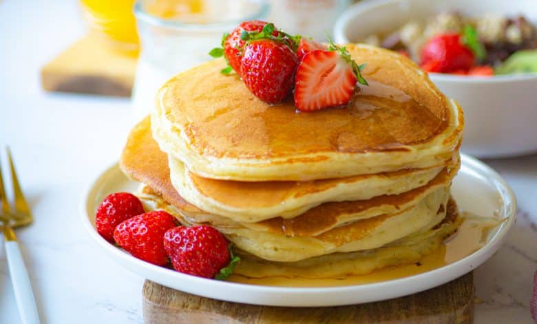 Pancakes moelleux au fromage blanc