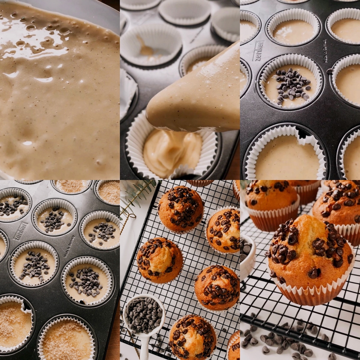 Madeleines espagnoles aux pépites de chocolat