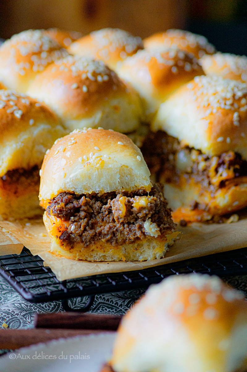 Cheeseburger sliders (Burger Géant à partager) 