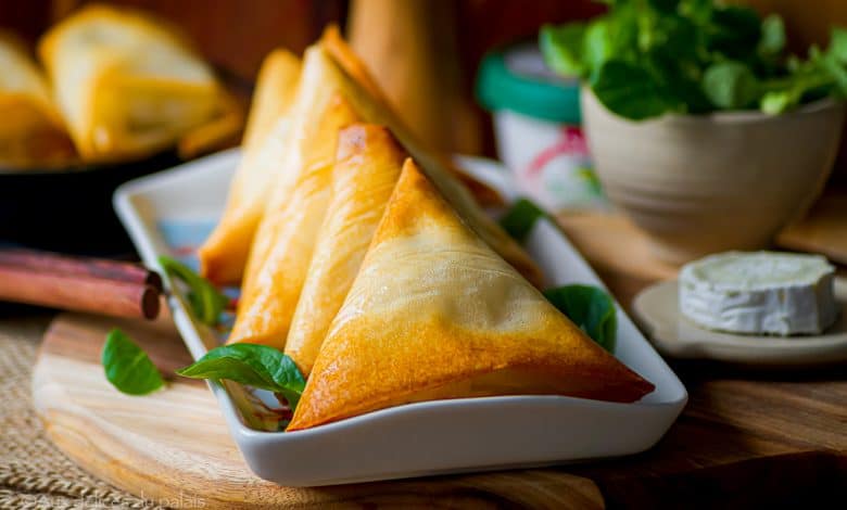 Brick au chèvre, miel et thym