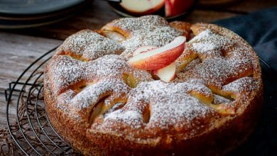 Gâteau aux pêches et mascarpone