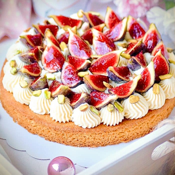 Tarte aux figues sur sablé breton