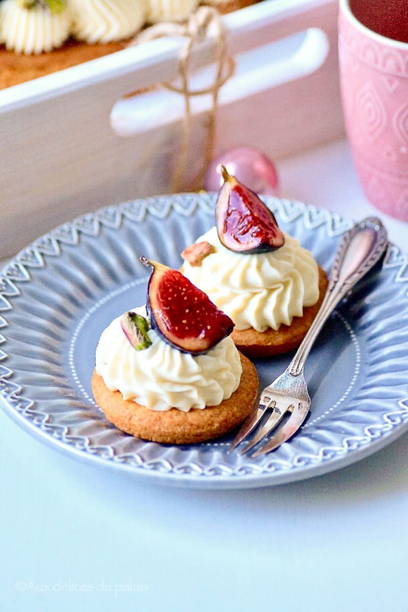 Sablé breton à la crème et figues