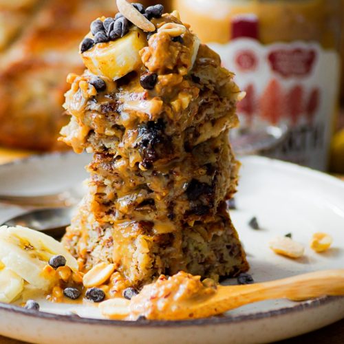 Gâteau healthy banane avoine chocolat