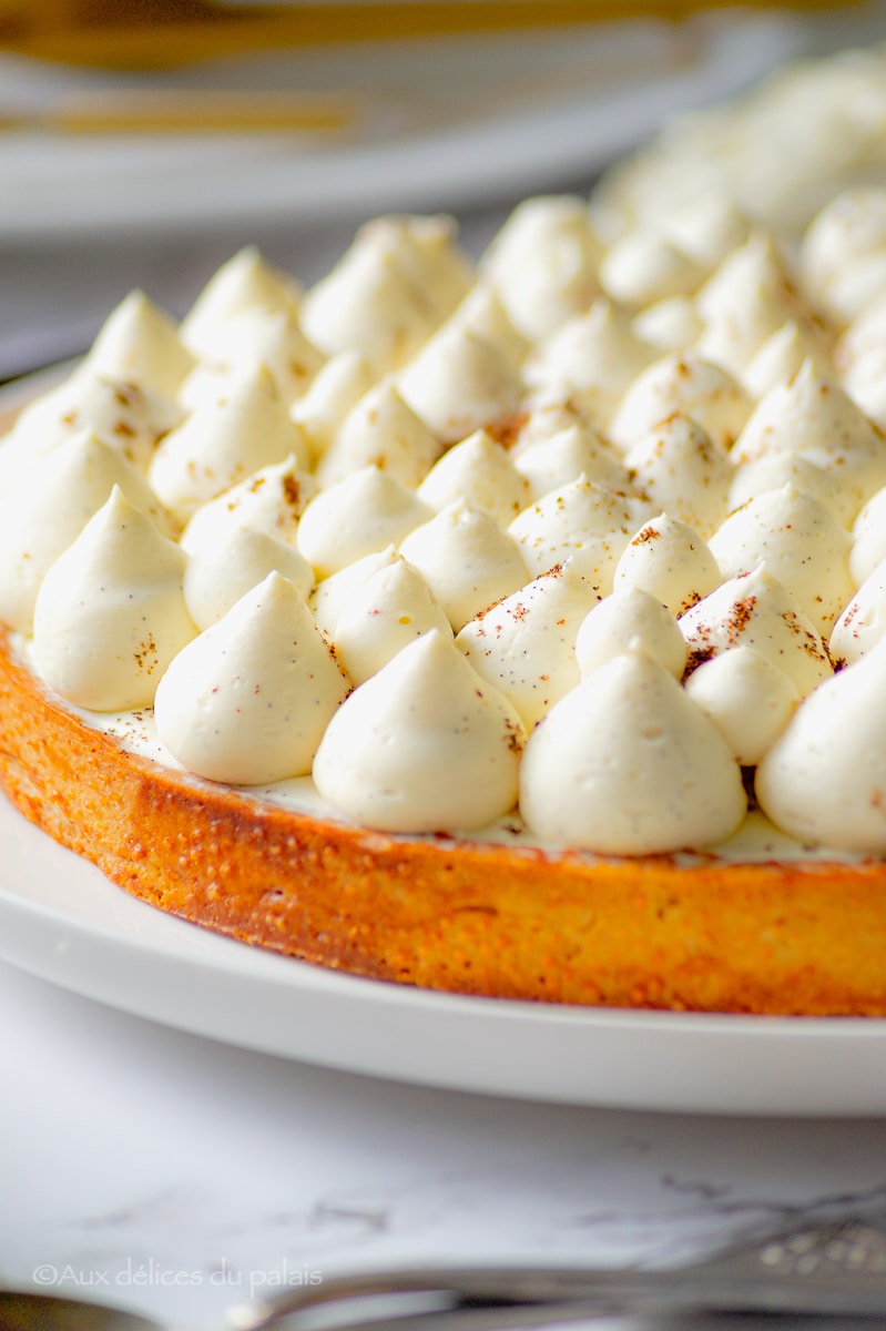 tarte aux amandes et chocolat blanc