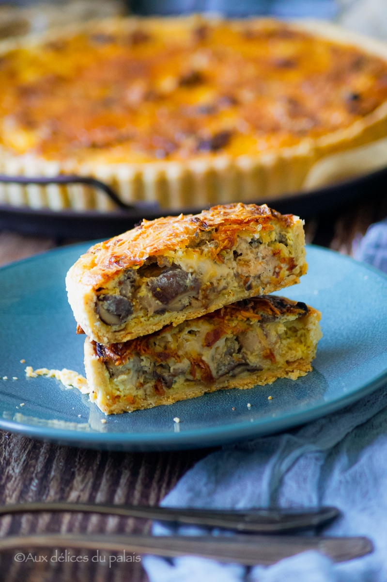 tarte salée au poulet et fromage 