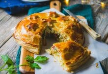 Galette des rois salée pomme de terre fromage
