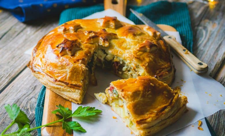 Galette des rois salée pomme de terre fromage