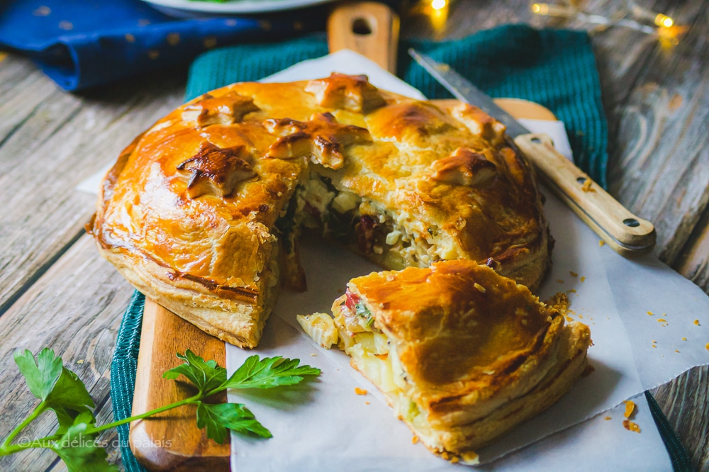 Galette des rois salée pomme de terre fromage