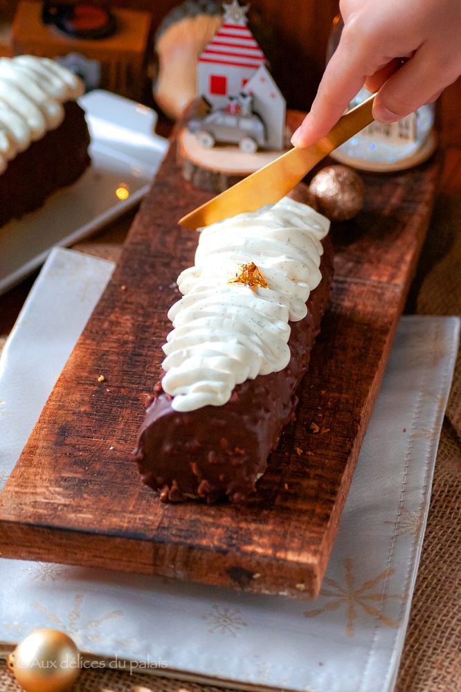 Bûche de Noël façon Ferrero Rocher