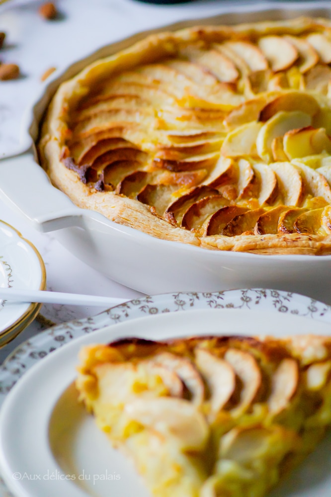 tarte aux pommes et crème d'amandes