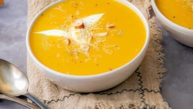 Recette velouté de potiron aux châtaignes