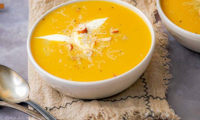 Recette velouté de potiron aux châtaignes