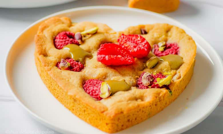 Cookies Géant aux framboises et pistaches