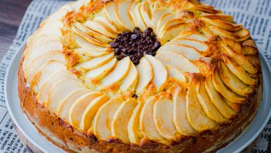 Gâteau pommes ricotta et pépites de chocolat