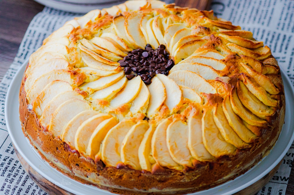 Gâteau pommes ricotta et pépites de chocolat