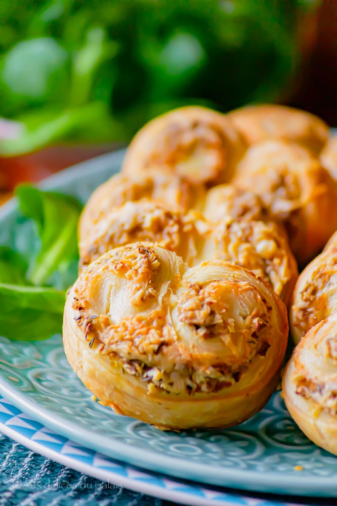 palmiers apéros olive fromage