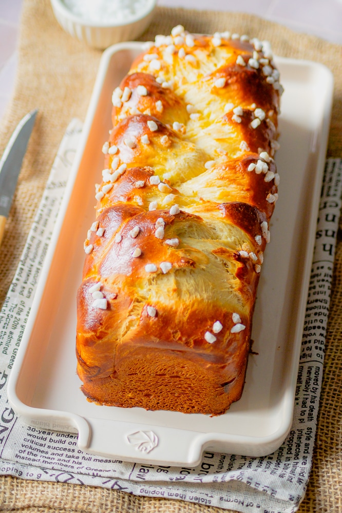 Brioche vendéenne au sucre à mie filante