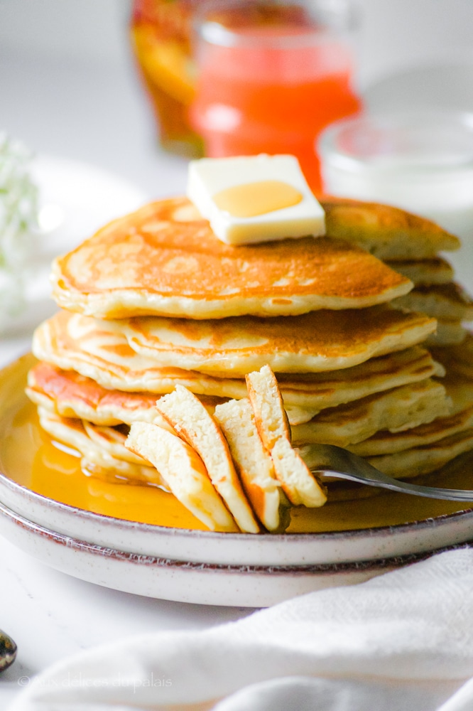 recette pancakes fluffy à la fleur d'oranger