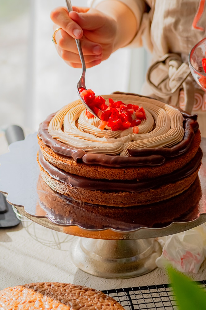 recette entremets ganache montée au chocolat