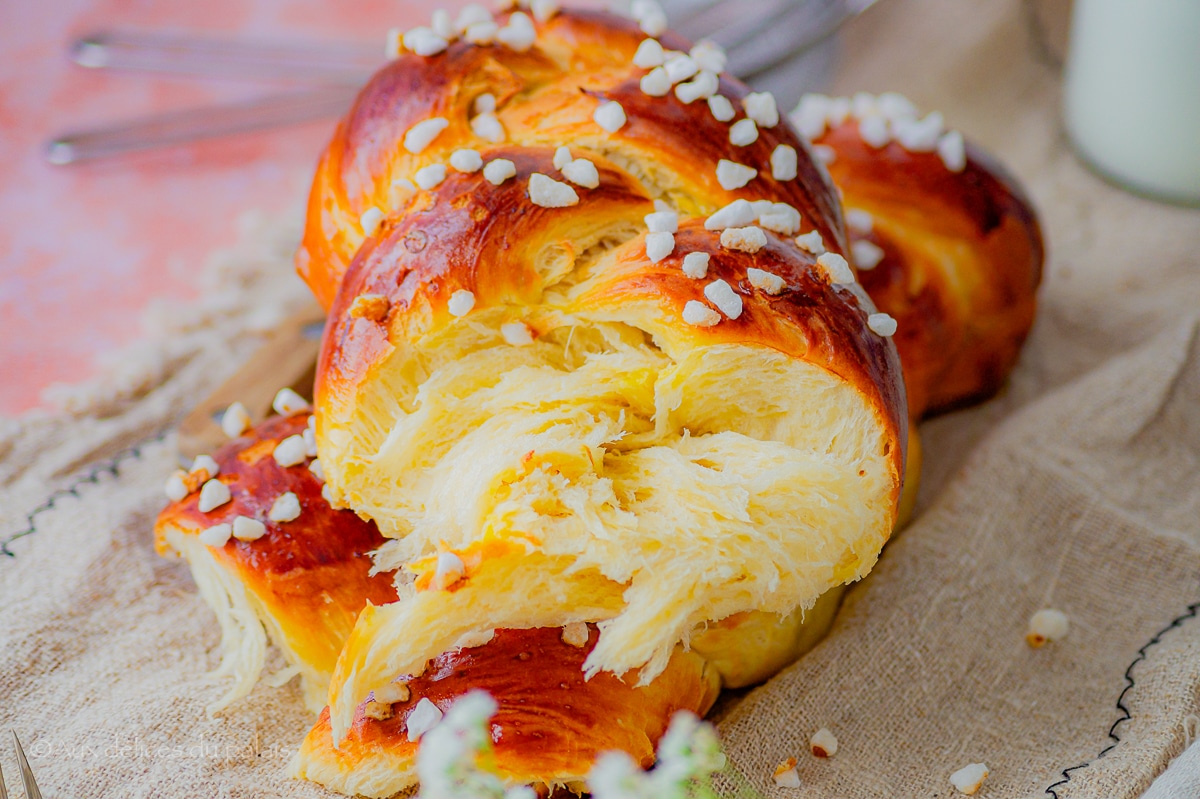 Brioche aux jaunes d'oeufs ultra moelleuse