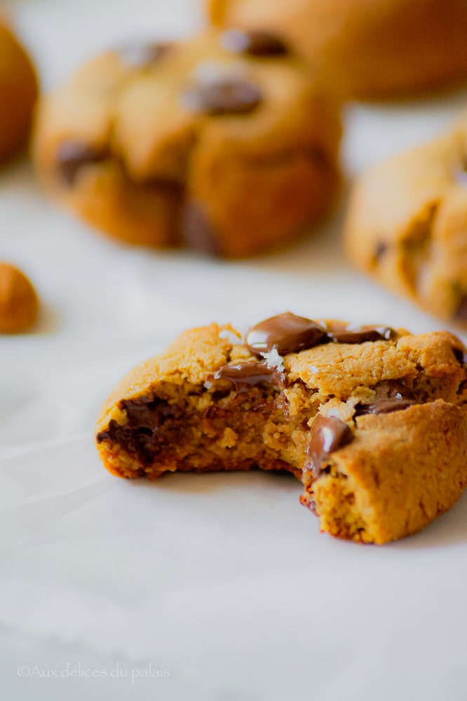 cookies à la poudre d'amandes et pépites de chocolat