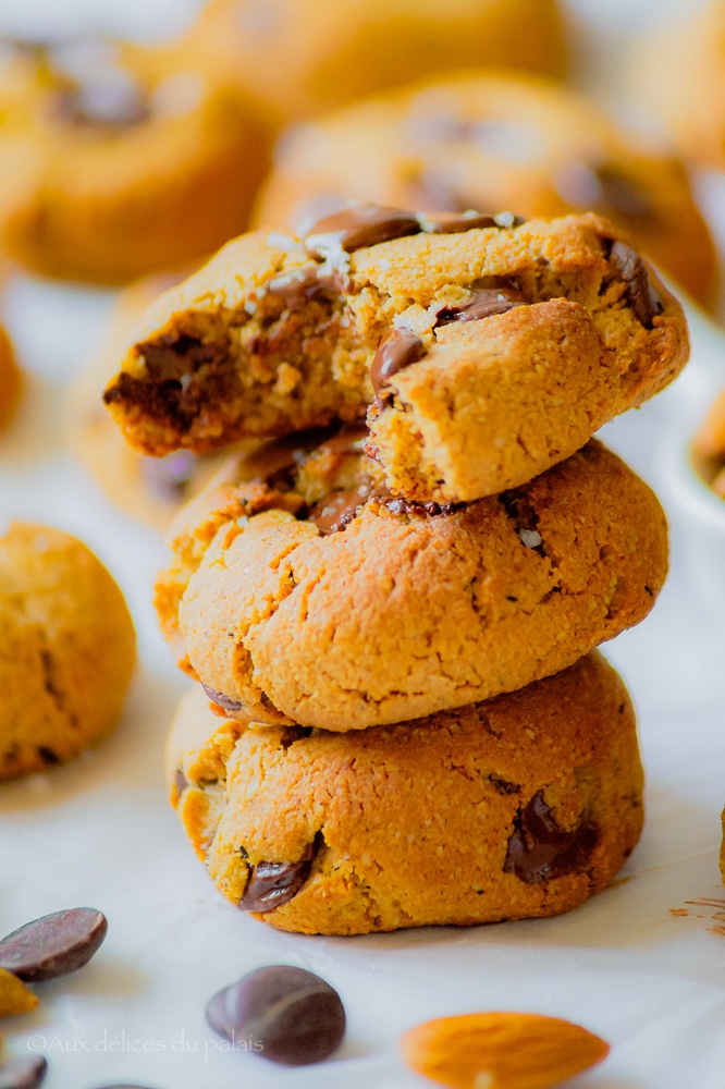 cookies sans farine ni beurre ni sucre blanc