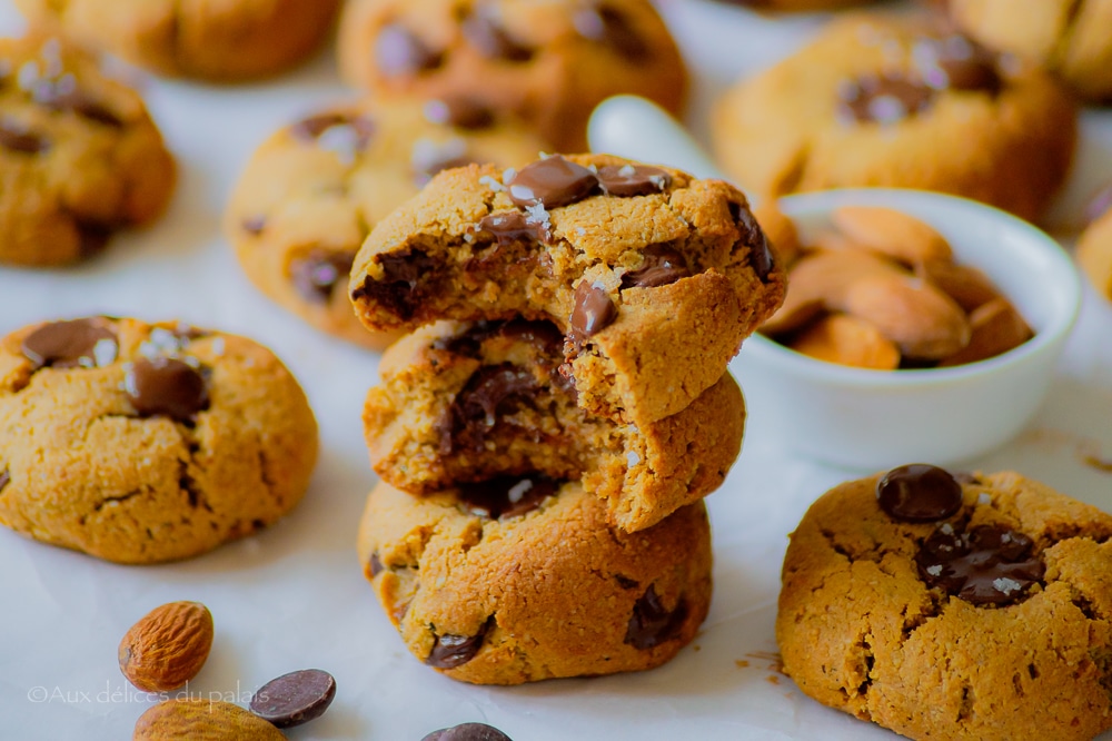 Cookies amandes chocolat sans gluten