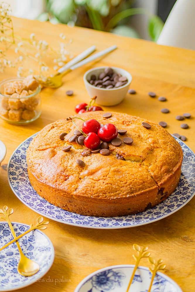 Gâteau au yaourt aux cerises ultra moelleux