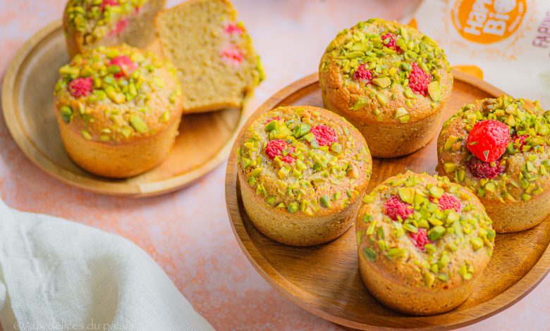 Gâteau moelleux aux framboises (sans gluten)