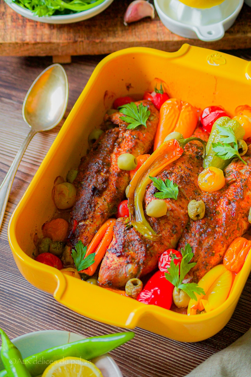 recette tajine au rouget à la marocaine