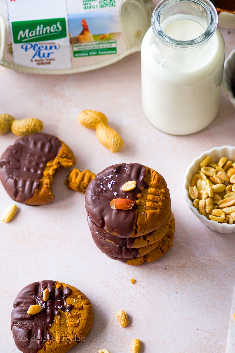 recette cookies au beurre de cacahuètes sans farine