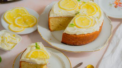 Gâteau moelleux glaçage au citron