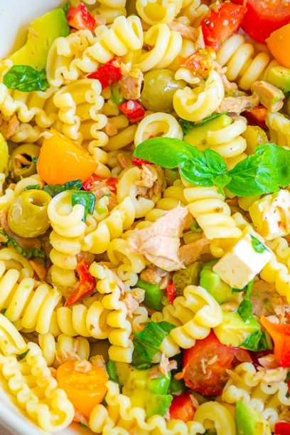 Salade de pâtes au thon facile