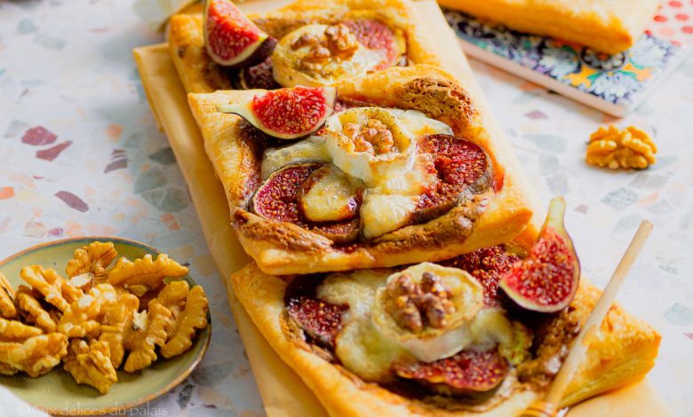 Recette feuilletés aux figues chèvre et miel
