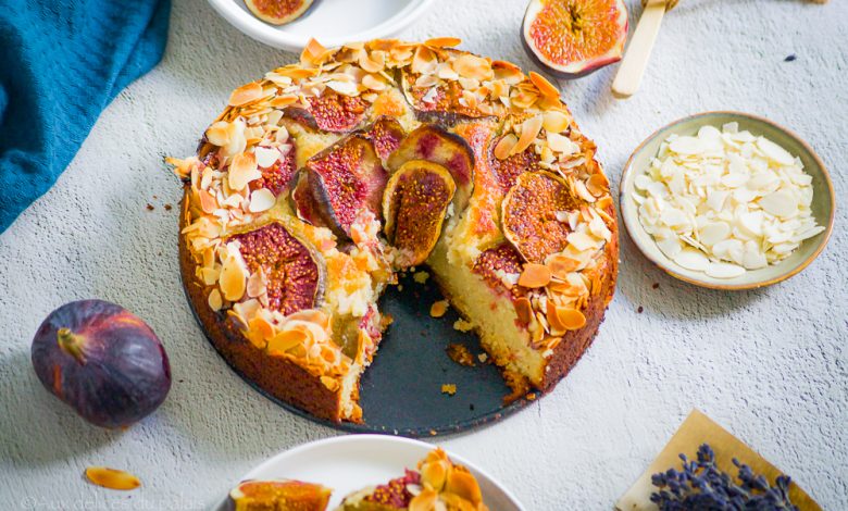 Gâteau moelleux aux figues et amandes