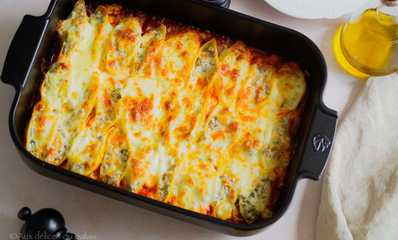 Conchiglioni pâtes à la viande hachée & ricotta