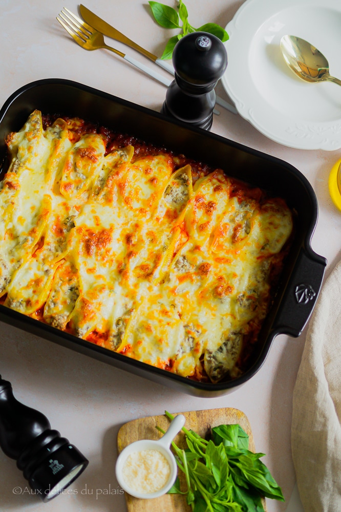 Conchiglioni pâtes à la viande hachée & ricotta