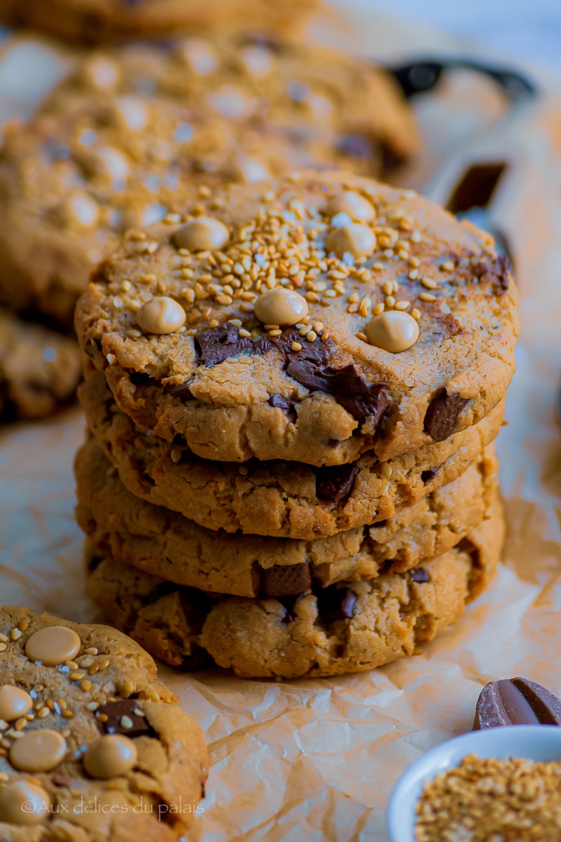 Cookies au Tahini et pépites de chocolat