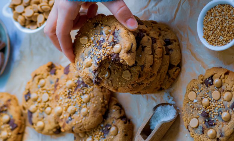 Cookies au Tahini et pépites de chocolat