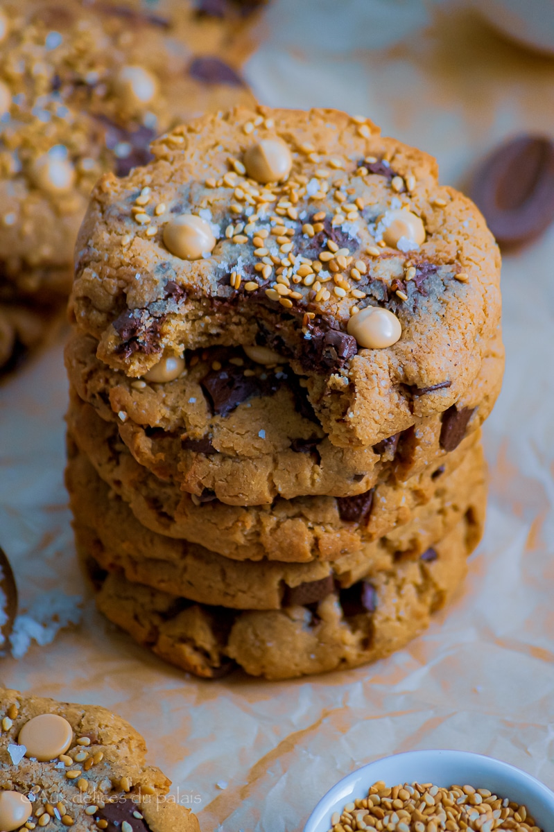 Cookies au Tahini et pépites de chocolat