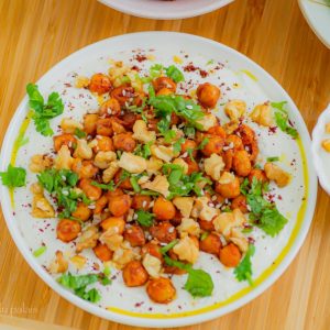 Salade de pois chiches au yaourt à la turque